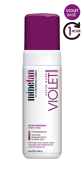 Mine Tan Exotic European Violet Onyx Foam - Bottle 4 Bottle