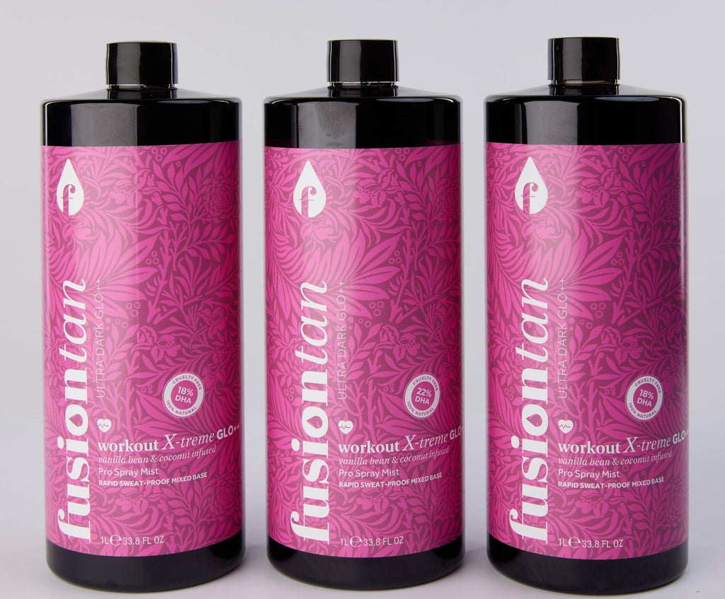 Workout X-treme GLO++ 18% Pro Spray Tan Mist – Bottle 4 Bottle
